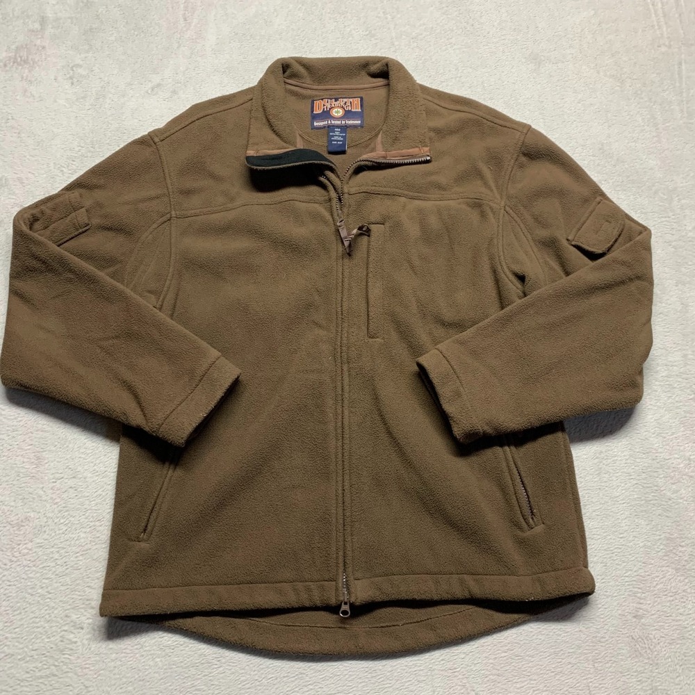 Vintage Duluth Trading Co Heavy Full Zip Fleece Jacket Brown Size Mens' M‎